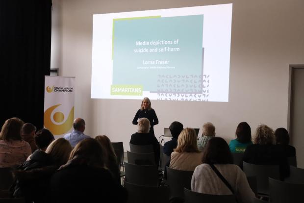 Lorna Fraser presenting